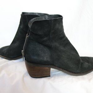 Lucky Brand Kaiya Black Suede Booties